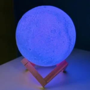 Rechargeable 3D Moon Lamp with 16 Colour Changing Remote Controller