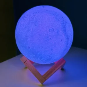 Rechargeable 3D Moon Lamp with 16 Colour Changing Remote Controller