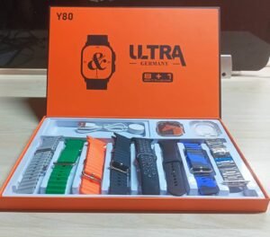 Y80 Ultra Smartwatch With 8 Strap