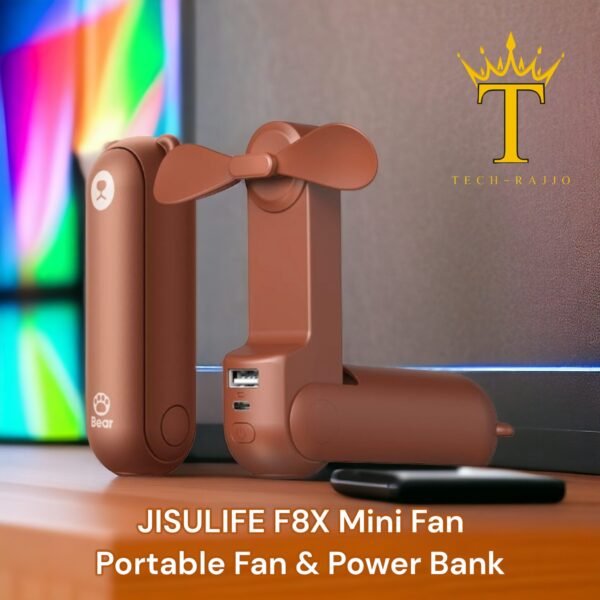 JISULIFE F8X Mini Fan & Power Bank (Upgrade Version) - Image 4