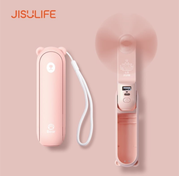 JISULIFE F8X Mini Fan & Power Bank (Upgrade Version)