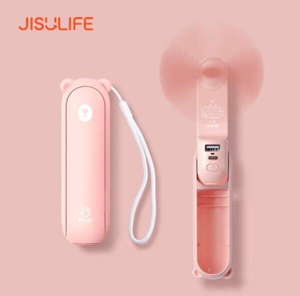 JISULIFE F8X Mini Fan Portable Fan & Power Bank